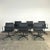 Vitra EA 108 in Black Leather by Charles & Ray Eames, Set of 6 For Sale - Image 6 of 18