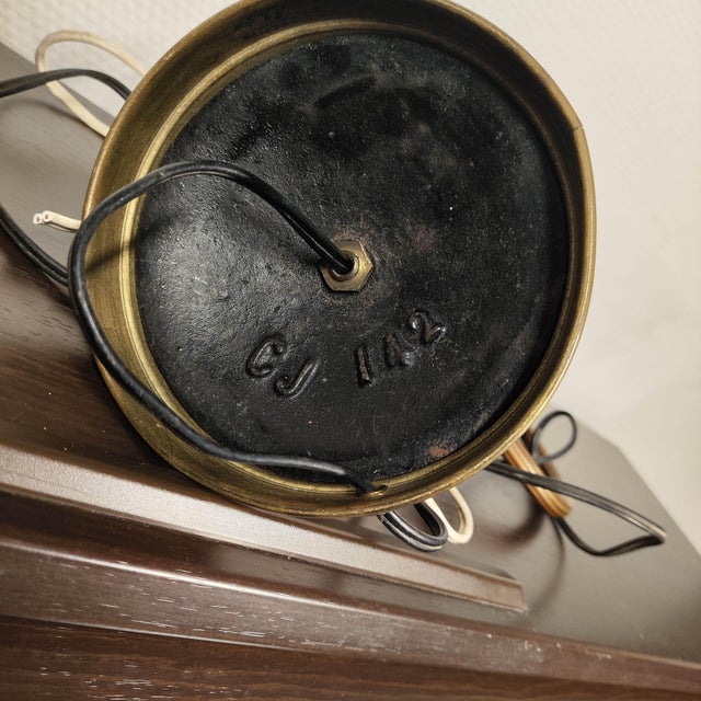 1920s French Art Nouveau Brass Desk Light –Authentic "Old Paris" Library Lamp For Sale - Image 6 of 8