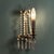 Vintage Crystal Wall Light in Brass, 1930s For Sale - Image 4 of 9