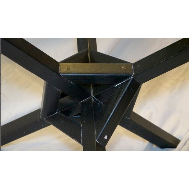 1960s Hand Made Ebonized Wood Coffee Table For Sale - Image 5 of 13