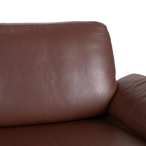 Modern Brown Leather 3300 Two-Seater Sofa from Rolf Benz For Sale - Image 3 of 11