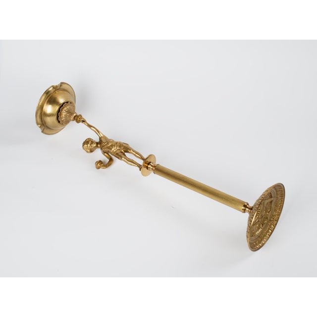 1960s Spanish Brass Floor Standing Ashtray For Sale - Image 6 of 7