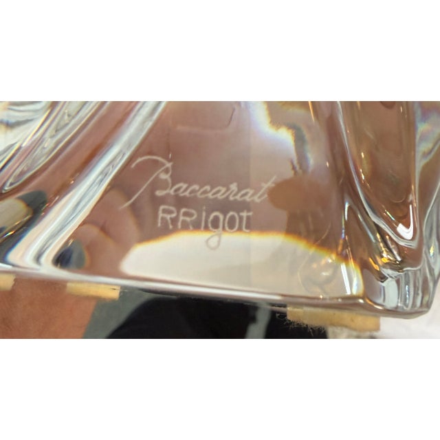 Late 20th Century Baccarat Giverny Vase With Box For Sale - Image 5 of 12