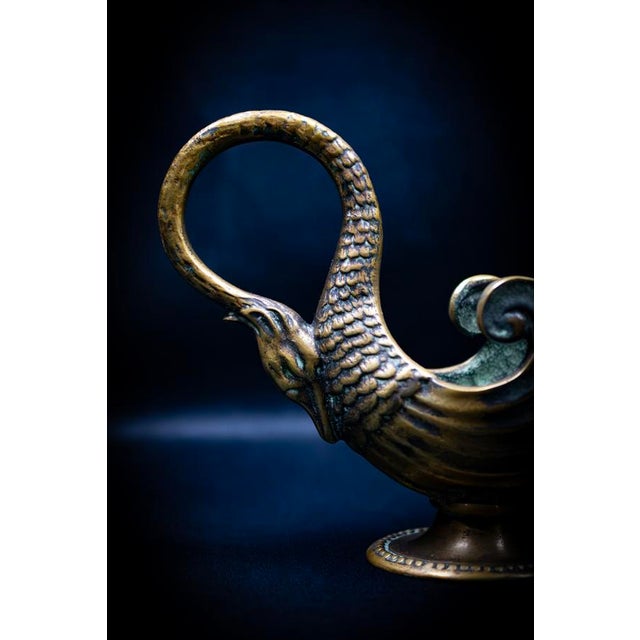 Signed "M. Le Verrier" in relief beneath the base, this ewer is the work of the Parisian sculptor and bronze caster Max Le...
