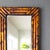 Wood Vintage Tortoise Shell Burnt Bamboo Bevelled Mirror For Sale - Image 7 of 15