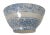 Late 19th Century Antique American Blue Spongeware Decorated Stoneware 10 Inch Kitchen Mixing Bowl For Sale - Image 5 of 13