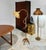 1950s Sculptural Split Reed Cane Rattan Floor Lamp Woven Rope Shade Spherical Metal Feet For Sale - Image 5 of 17