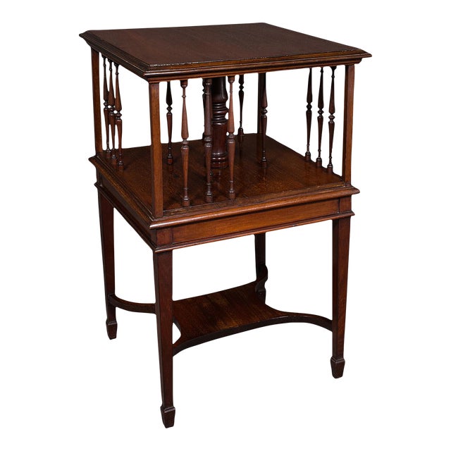 1910's Antique Revolving Bookcase For Sale