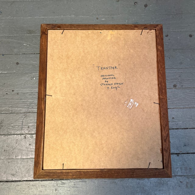 Contemporary Original Abstract Painting by Stephen Heigh “Transfer” For Sale - Image 4 of 4