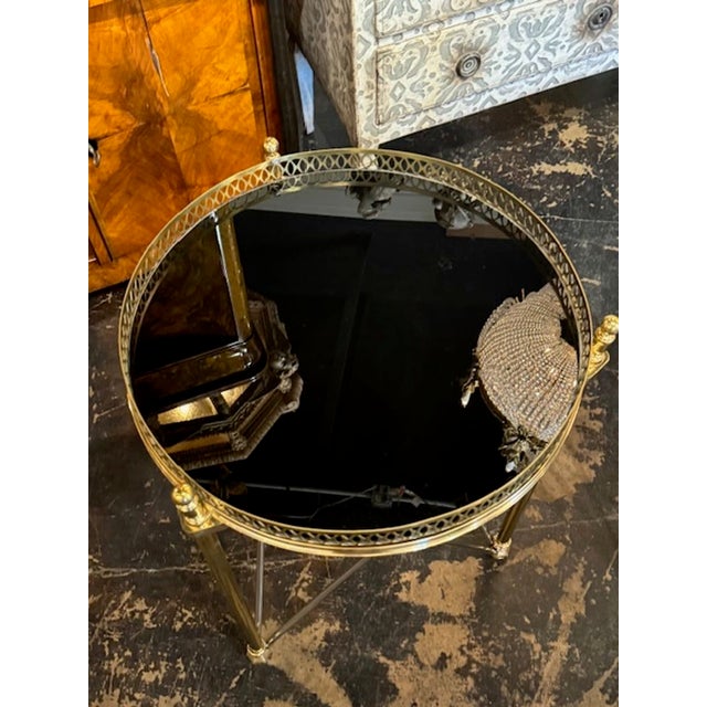 Metal Pair of Jansen Manner Side Tables For Sale - Image 7 of 9