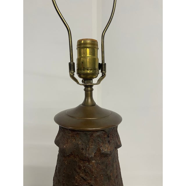 Antique Cast Iron Table Lamps—A Pair For Sale - Image 12 of 14