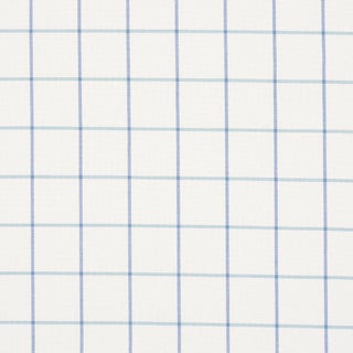 SAMPLE - Schumacher X Mark D. Sikes Frannie Windowpane Fabric In Cobalt For Sale