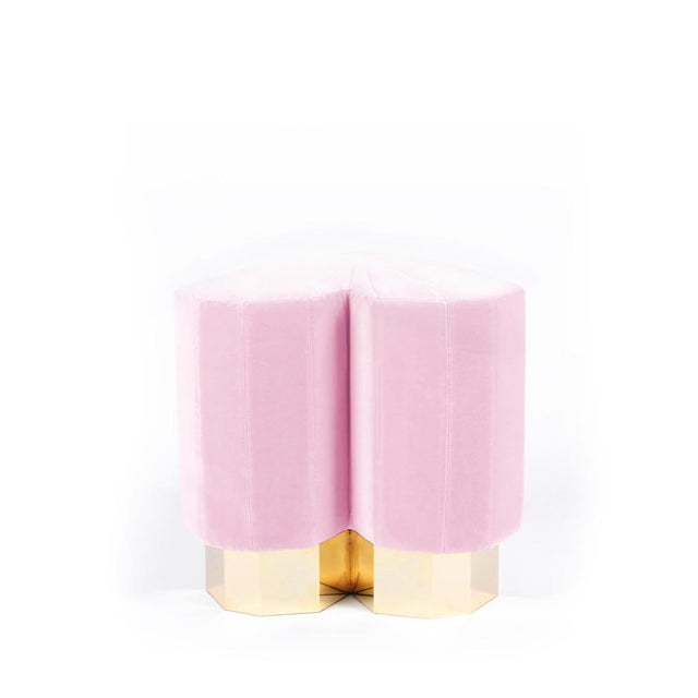 Mustard Queen Heart Stools by Royal Stranger, Set of 4 For Sale - Image 16 of 18