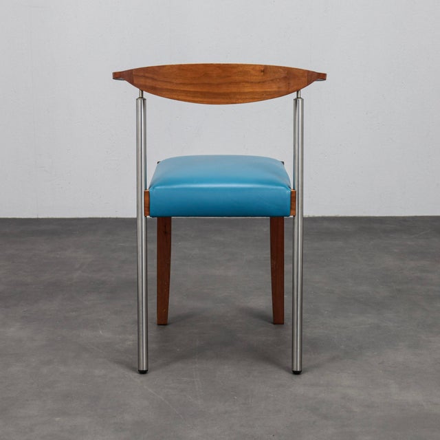 1990s Vintage Leather Dining Chairs, Italy, 1990s, Set of 4 For Sale - Image 5 of 11