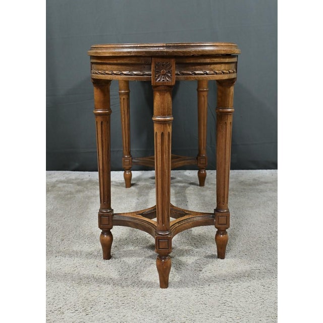 Wood Antique Walnut Piano Bench For Sale - Image 7 of 12