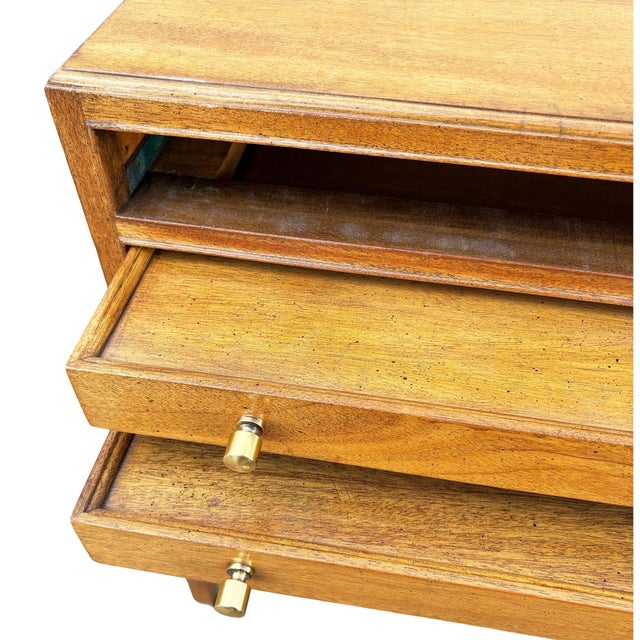 1950s Danish Modern Mahogany Chest of 4 Side Table Stands by Frits Henningsen, Attributed For Sale In Los Angeles - Image 6 of 14