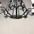 Antique Country French Wrought Iron Chandelier For Sale - Image 10 of 12