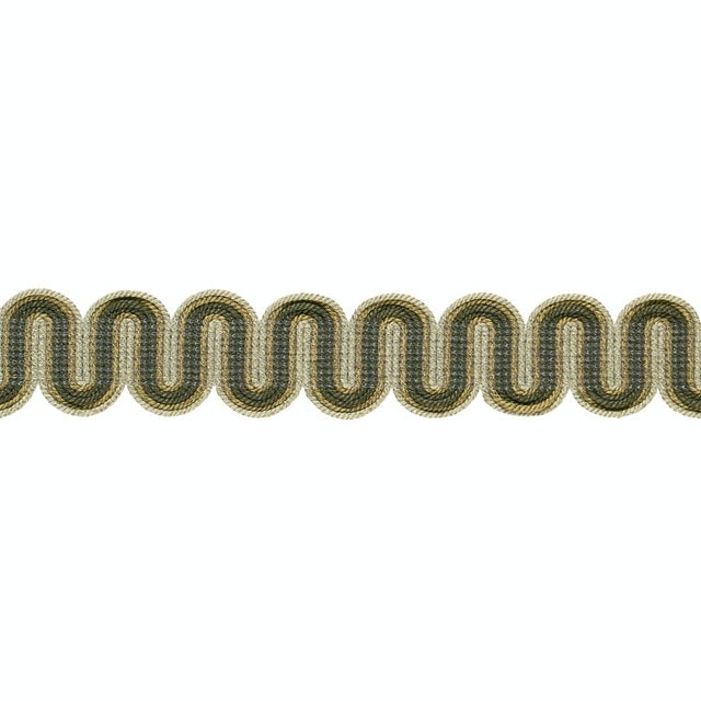 A cotton-blend trim embellished with a serpentine cord design, Winding River Tape adds texture and dimension to pillows,...