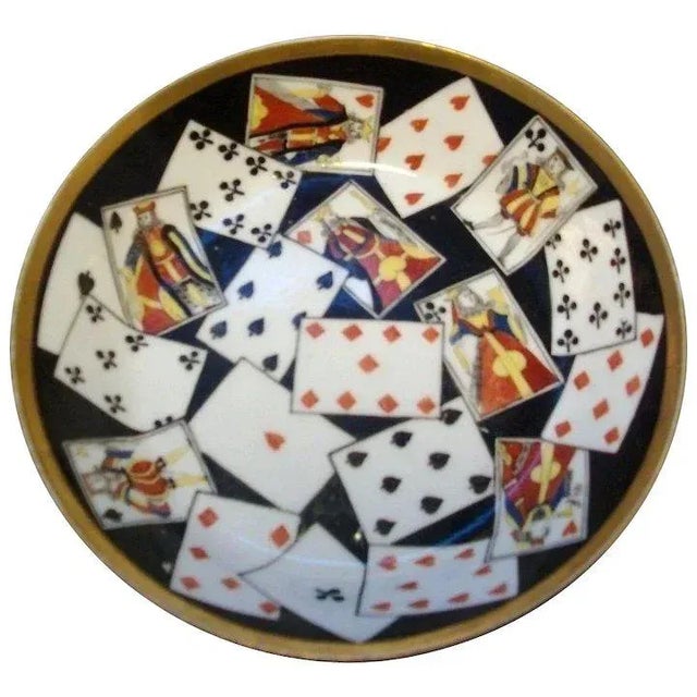 Early 19th Century French Empire Old Paris Nast Porcelain Playing Card Dish For Sale In New York - Image 6 of 6