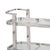 Regina Andrew Carter Polished Stainless Steel Bar Cart For Sale - Image 4 of 7
