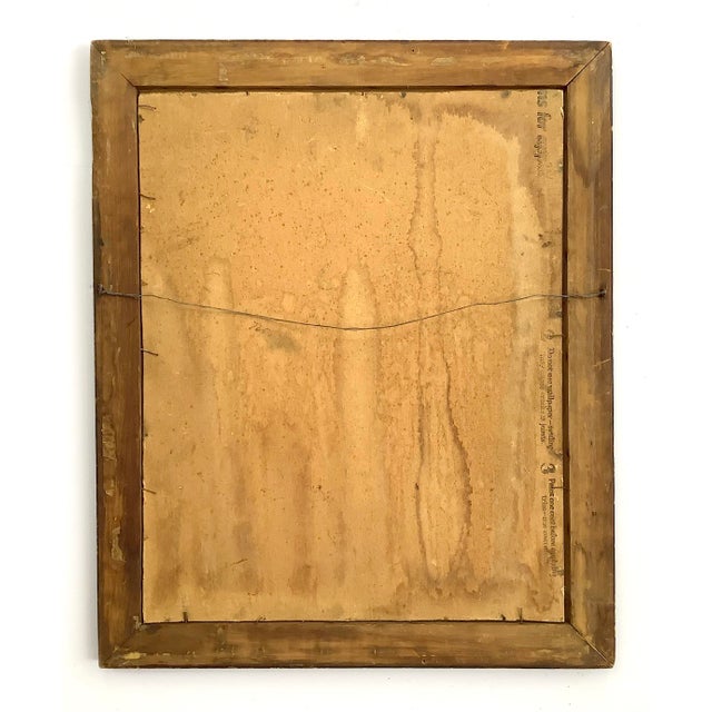 Wood Circa 1940s Moose Oil Painting For Sale - Image 7 of 7