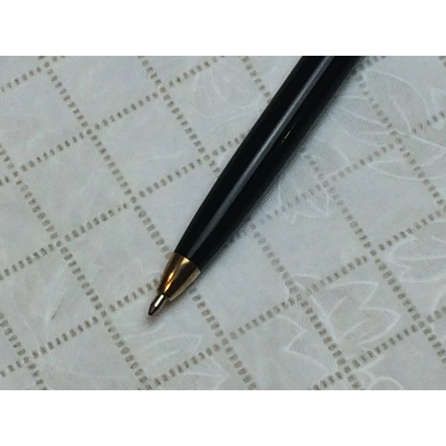 Vintage "Paper Mate" Black and Goldtone Pen For Sale - Image 12 of 13