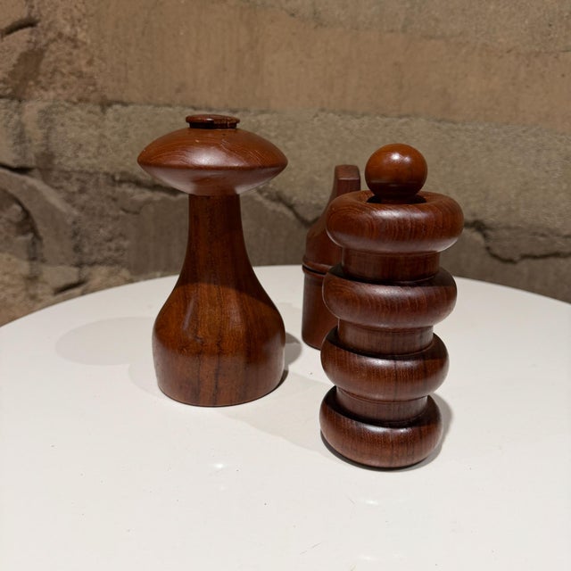 Wood Jens Quistgaard Dansk Pepper Mills Set Trio Danish Mid Century Modern For Sale - Image 7 of 10