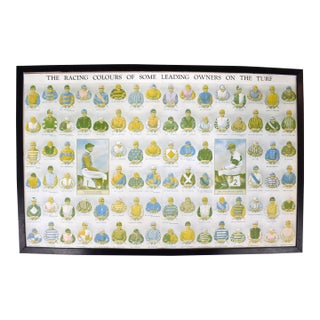 The Racing Colours of Some Leading Owners on the Turf For Sale