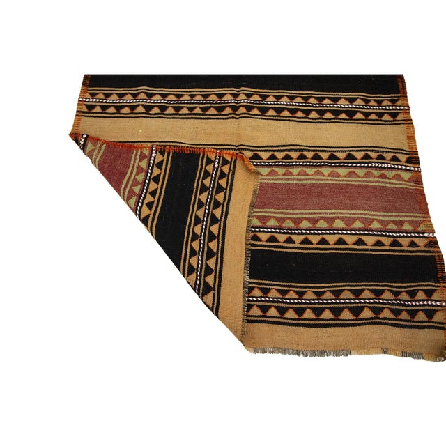 Mid 20th Century Vintage Wide Turkish Kilim Runner For Sale - Image 5 of 7