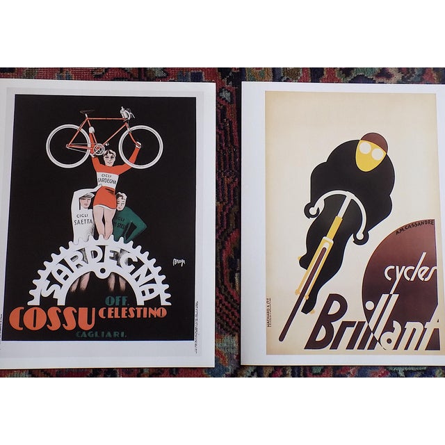 Printmaking Materials Vintage Cycling Poster Lithographs - Set of 9 For Sale - Image 7 of 14