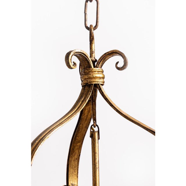 Antique Italian Gilt Toleware Lantern, 1890s For Sale - Image 3 of 6