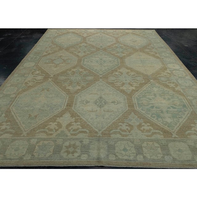 Turkish Oushak Rug 9'3" x 12'6" #18631 Explore a curated collection of hallway runners, wool rugs, and handmade...