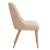 Spritely Home Rounded Back Dining Chair in Linen Fawn For Sale - Image 4 of 6
