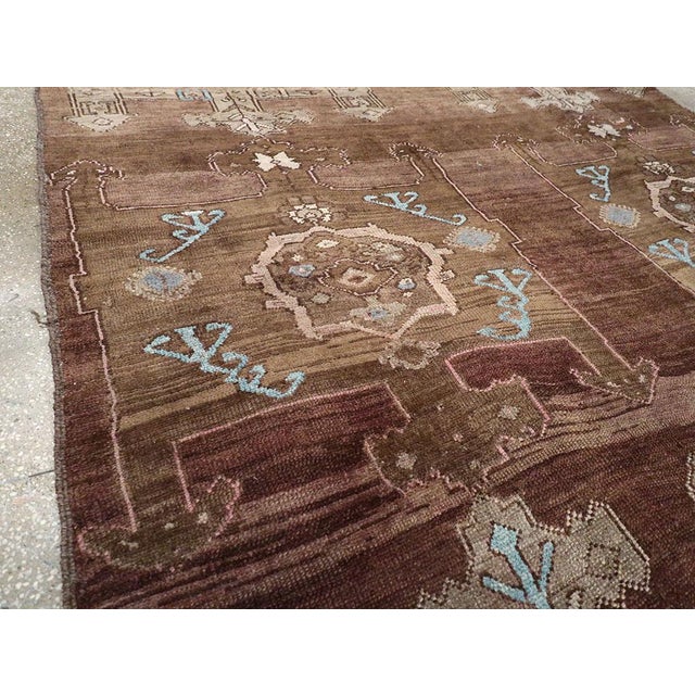 Mid 20th Century Galerie Shabab Collection Mid-20th Century Turkish Anatolian Accent Carpet For Sale - Image 5 of 10