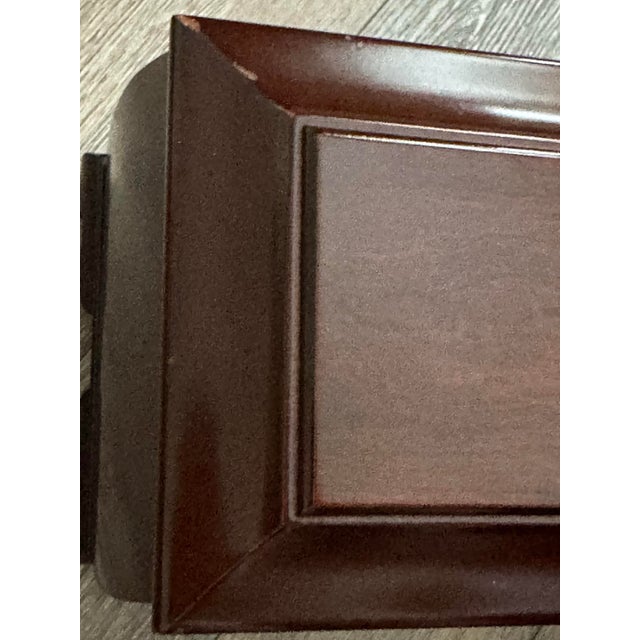 Vintage Early 21st Century Dark Wood Tea Chest/Storage Box For Sale - Image 9 of 10