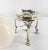 Metal Mid-Century Marble Crystal Ball on English Silverplate Tripod Base For Sale - Image 7 of 13