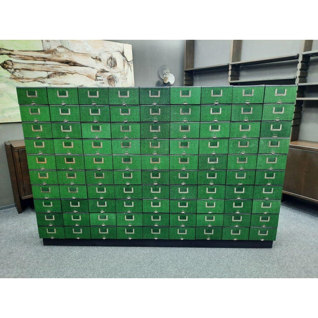 Mid-Century Modern Highboard with File Boxes, 1950s, Set of 91 For Sale - Image 16 of 16