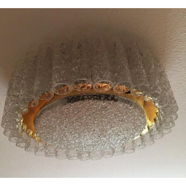 Mid-Century Modern Mid-Century Flush Mount Chandelier from Doria Lichtenwerken For Sale - Image 3 of 12