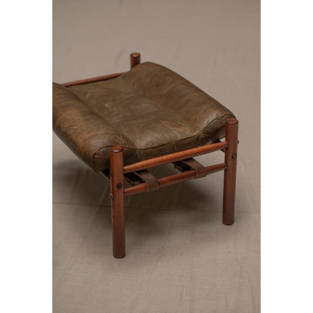 Set of Inca Easy Chair with Ottoman by Arne Norell, 1960s For Sale - Image 3 of 14