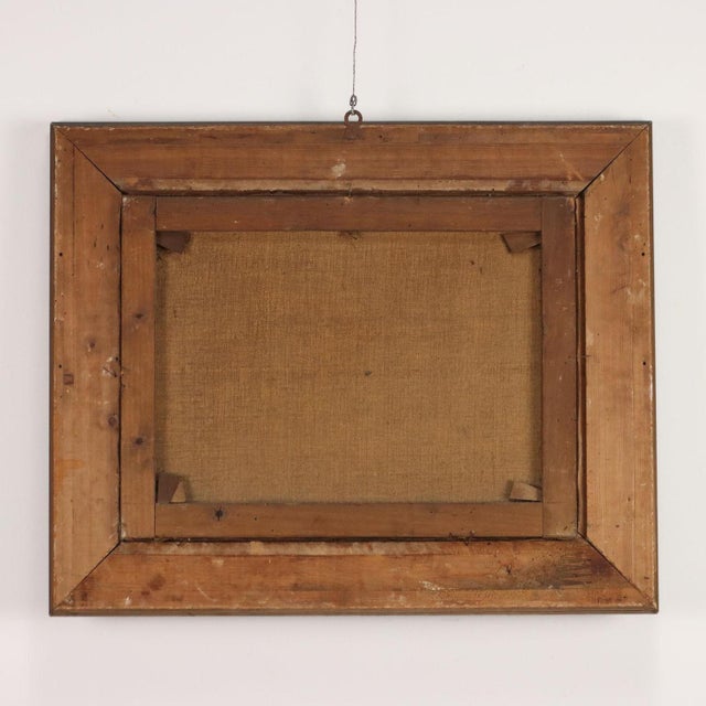 Countryside Glimpse with Figures, Oil Painting, 1800s, Framed For Sale - Image 8 of 9