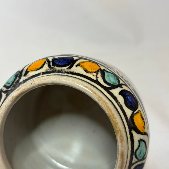 Mid-Century Moroccan Glazed Maiolica (Majolica) Circa 1960s For Sale - Image 11 of 11