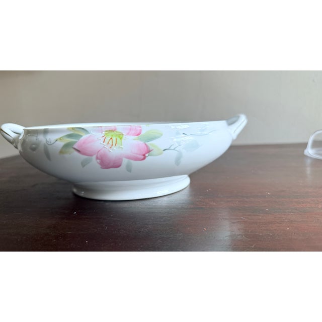 Antique, Early 20th Century Noritake Japan Azalea Porcelain Tureen With Lid For Sale - Image 10 of 13
