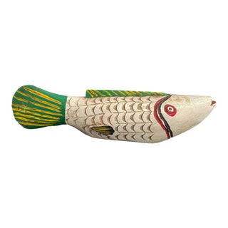 African Wooden Fish Bozo Tribe Mali 18.75"w For Sale