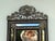 Brass Gorgeous Antique Mirror 19th Century Dutch Ebony and Brass Repousse Cushion For Sale - Image 8 of 10