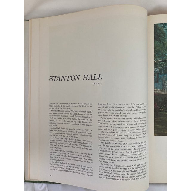 Illustration Ante-Bellum Homes of Natchez / an Oversized Vintage Coffee Table Book / 1970 For Sale - Image 3 of 13