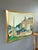 Mid-Century Modern 'Afternoon Stroll' Vintage Street Scene Landscape Oil Painting by Swedish Artist Eric Elfvén (1921–2008), Framed For Sale - Image 4 of 12