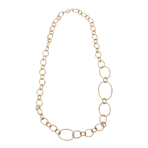 Alexis Bittar Signed Gold Filled Link Chain Necklace