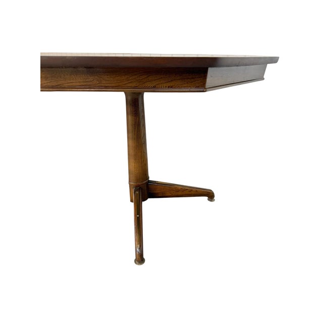 Mid-Century Modern Kent Coffey Perspecta Walnut Dining Table For Sale - Image 9 of 9