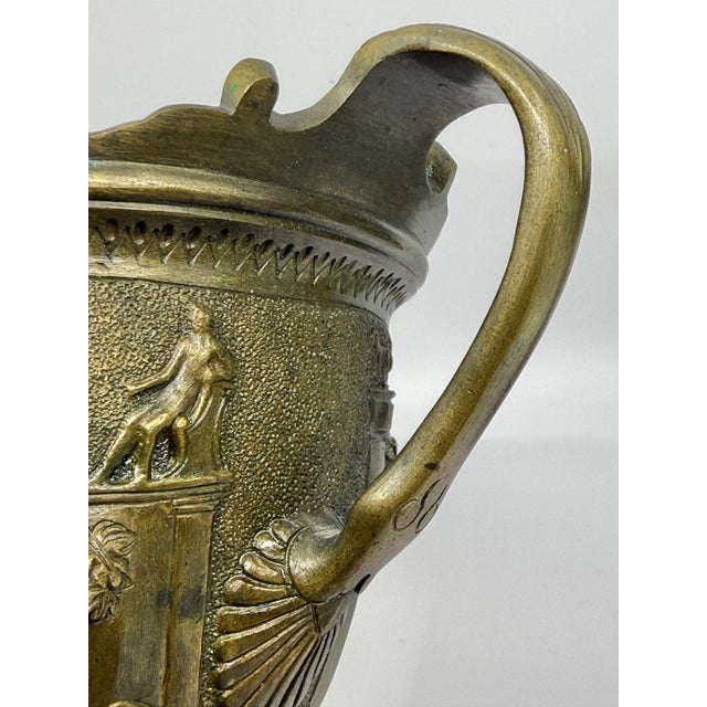 Mated Pair 19th Century NeoClassical Bronze Tazzas after the Pompeiian Antiques For Sale - Image 18 of 18