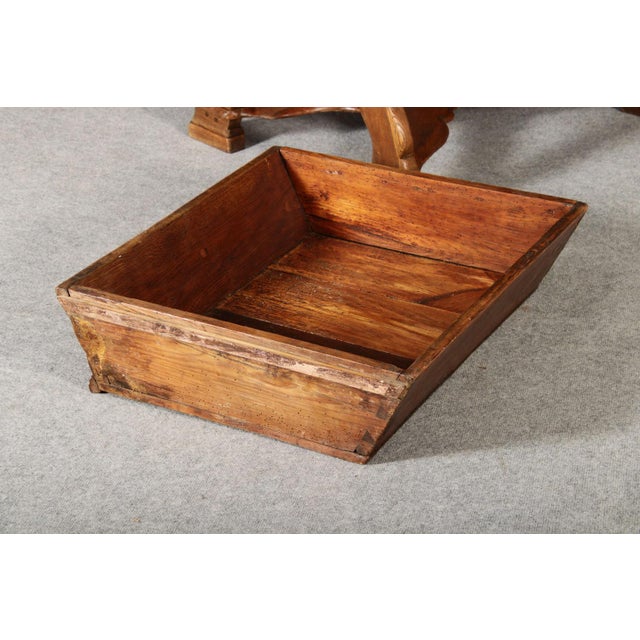 Brown Antique Box Dining Table in Oak, 1700s For Sale - Image 8 of 18